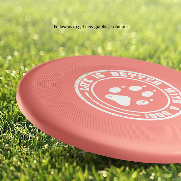 Frisbee Mockups Set in Product Mockups - product preview 6