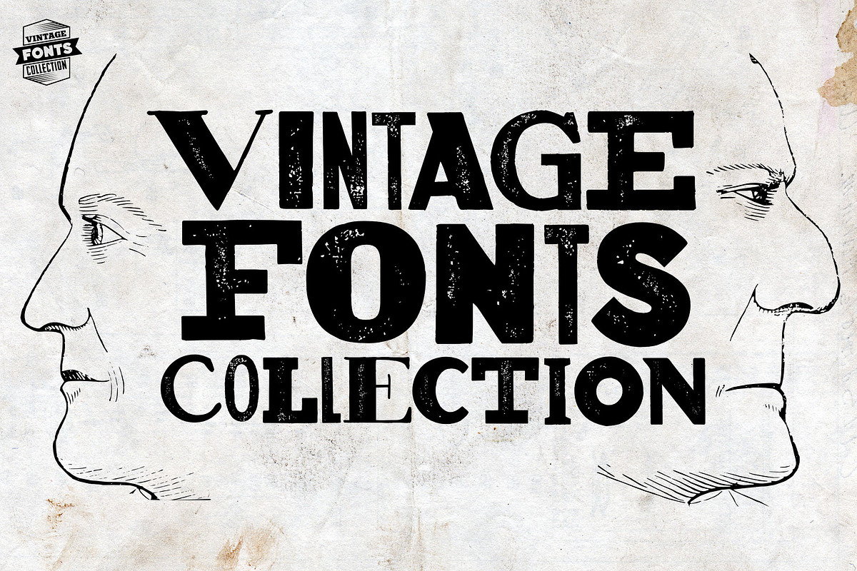 Vintage Fonts Collection in Display Fonts - product preview 8