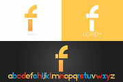 Letter F logo vector icon