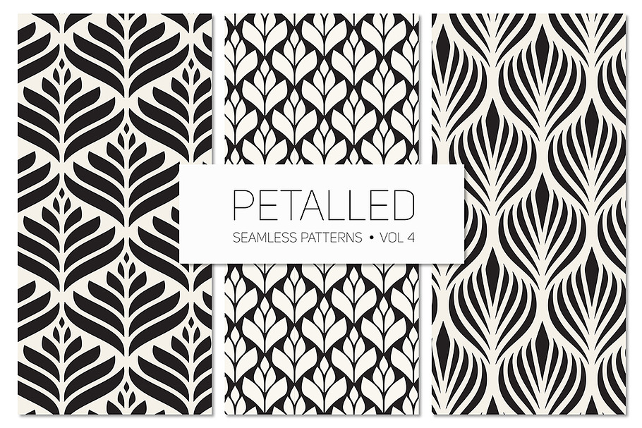 Petalled Seamless Patterns Set 4 in Patterns - product preview 8