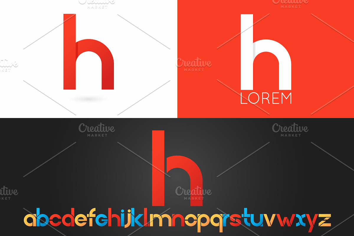 Letter H logo vector icon in Logo Templates - product preview 8