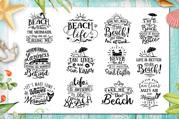 Summer SVG bundle 65 designs in Illustrations - product preview 1