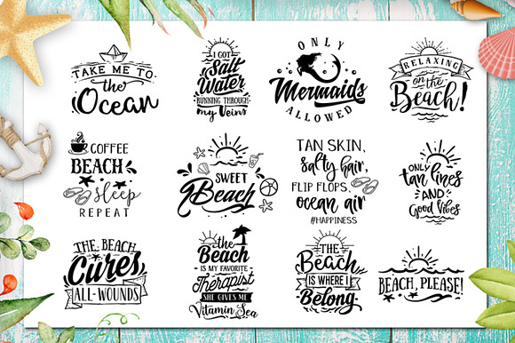 Summer SVG bundle 65 designs in Illustrations - product preview 2