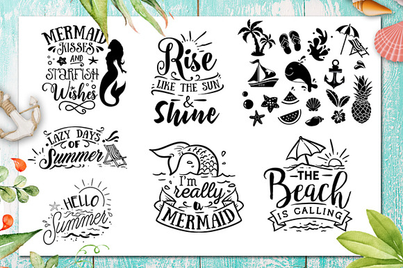Summer SVG bundle 65 designs in Illustrations - product preview 5