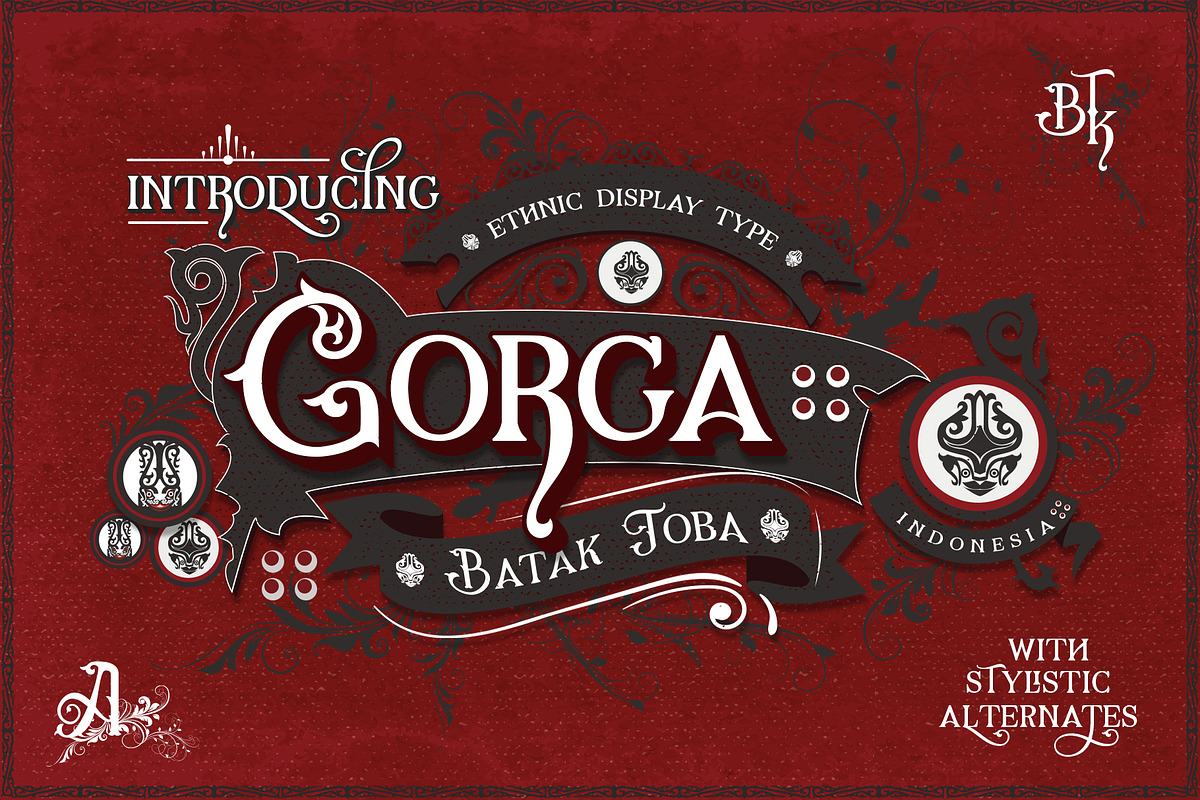 Gorga Batak Toba Font in Serif Fonts - product preview 3