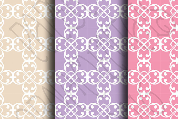 Digital Paper, Pretty Pastels Set 2 in Patterns - product preview 2