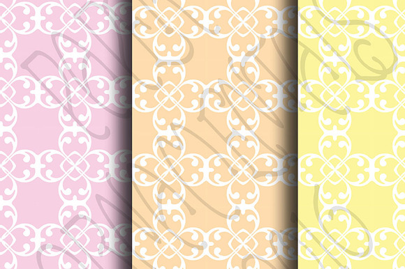 Digital Paper, Pretty Pastels Set 2 in Patterns - product preview 3