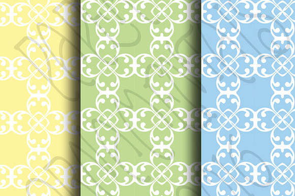 Digital Paper, Pretty Pastels Set 2 in Patterns - product preview 4