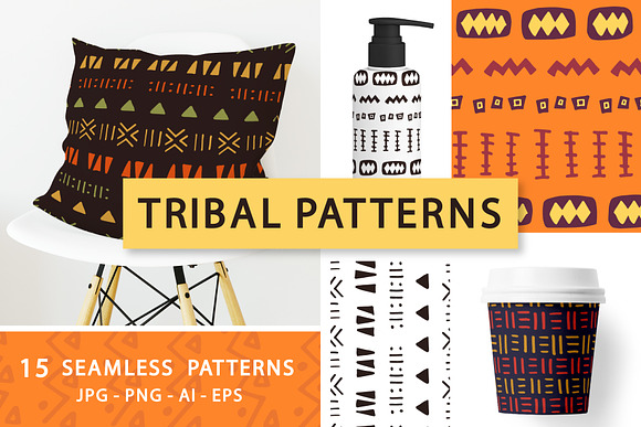 15 Arfica Tribal Seamless Patterns in Patterns - product preview 14
