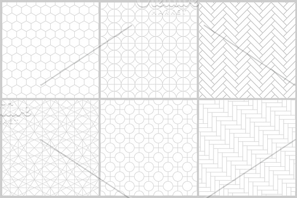 Geometric seamless symmetry patterns in Patterns - product preview 4