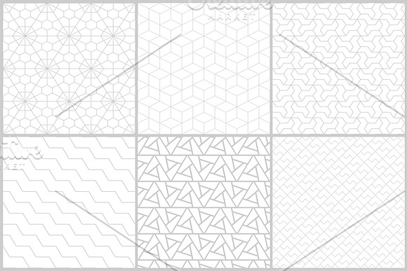 Geometric seamless symmetry patterns in Patterns - product preview 6