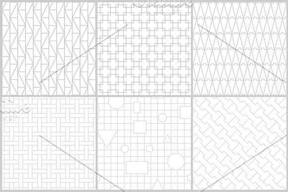 Geometric seamless symmetry patterns in Patterns - product preview 11