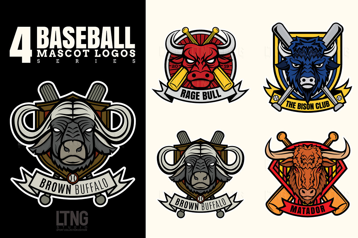 Baseball logo series 1 in Animal Icons - product preview 8