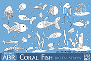 CORAL FISH - Stamps / Brushes