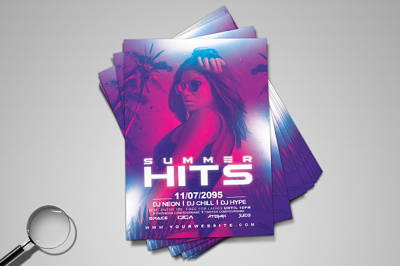 Summer Hits | Hype Flyer Design in Flyer Templates - product preview 3