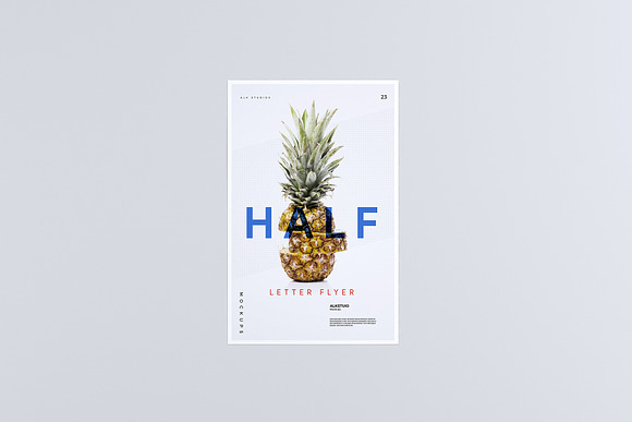 Half Letter Flyer Mockup in Print Mockups - product preview 1