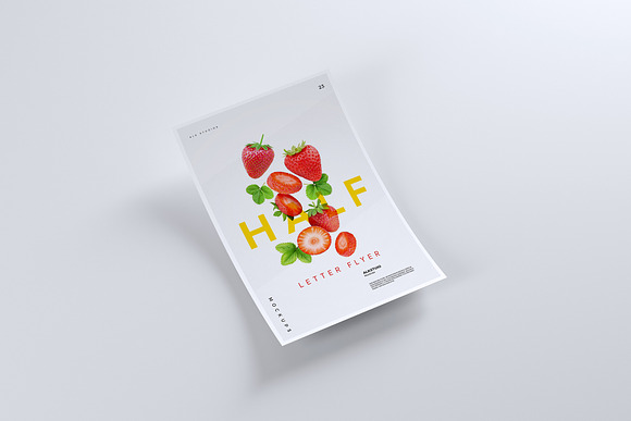 Half Letter Flyer Mockup in Print Mockups - product preview 5