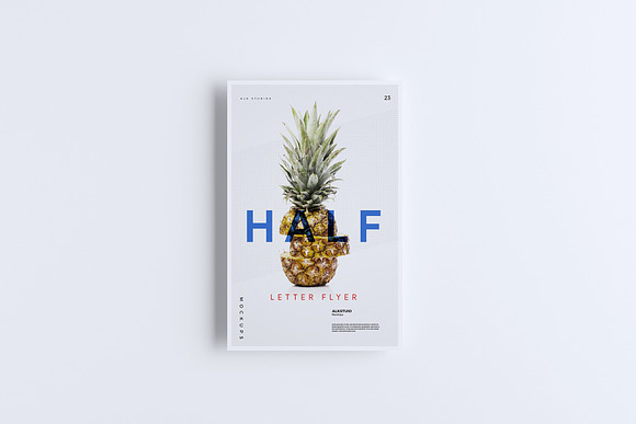 Half Letter Flyer Mockup in Print Mockups - product preview 6