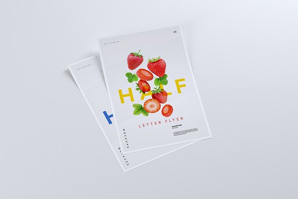 Half Letter Flyer Mockup in Print Mockups - product preview 7