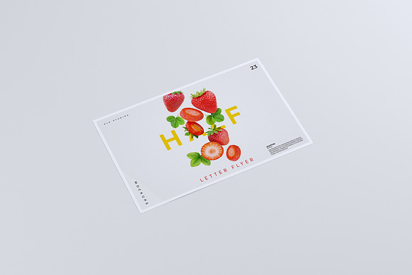 Half Letter Flyer Mockup in Print Mockups - product preview 8
