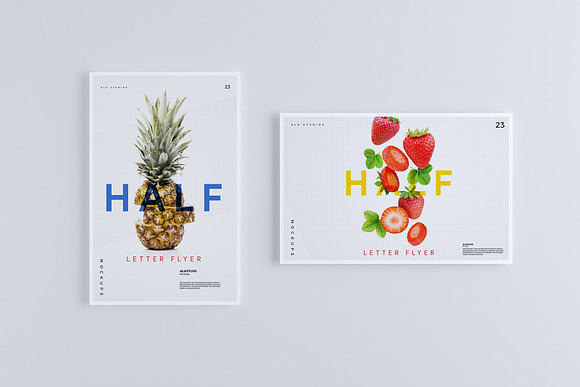 Half Letter Flyer Mockup in Print Mockups - product preview 9