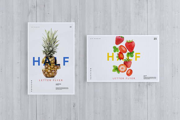 Half Letter Flyer Mockup in Print Mockups - product preview 13
