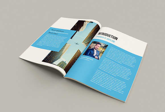 Airplane Cosy Brochure in Magazine Templates - product preview 2