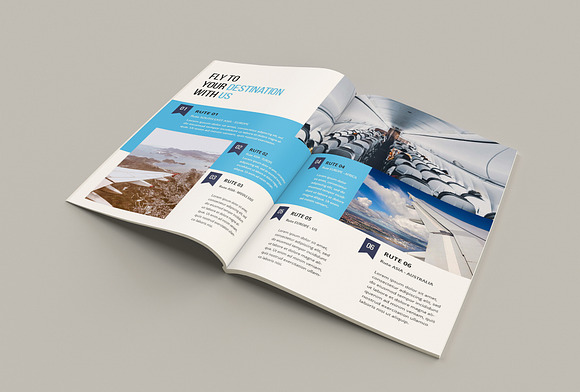 Airplane Cosy Brochure in Magazine Templates - product preview 7