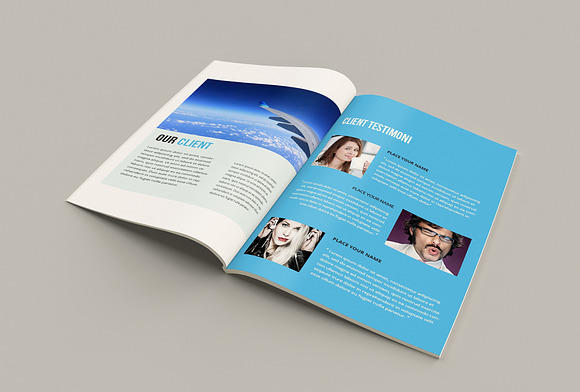 Airplane Cosy Brochure in Magazine Templates - product preview 9