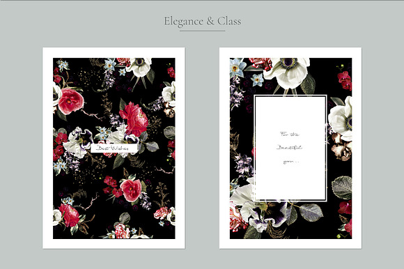 Baroque Floral Clip Art in Illustrations - product preview 2