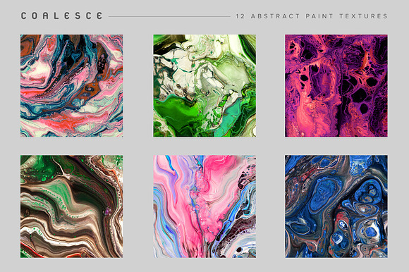 Coalesce: 12 Abstract Paint Textures in Textures - product preview 11