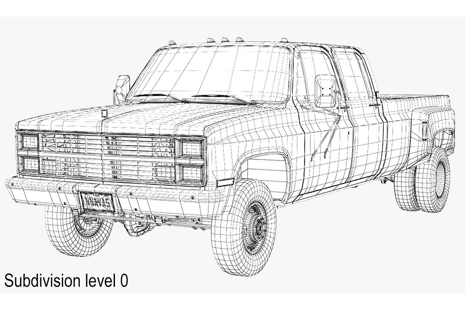GENERIC 4WD DUALLY PICKUP TRUCK 6 in Vehicles - product preview 15