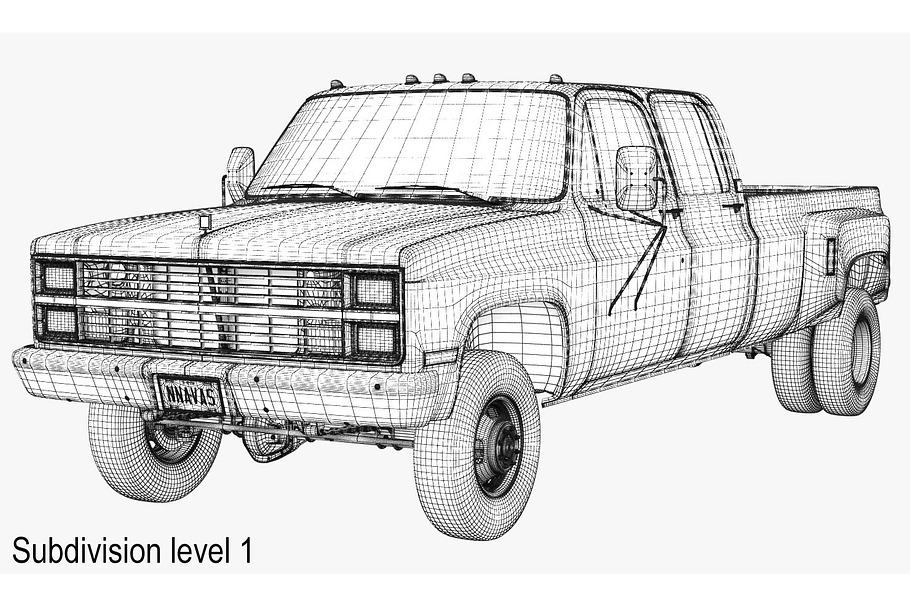 GENERIC 4WD DUALLY PICKUP TRUCK 6 in Vehicles - product preview 16
