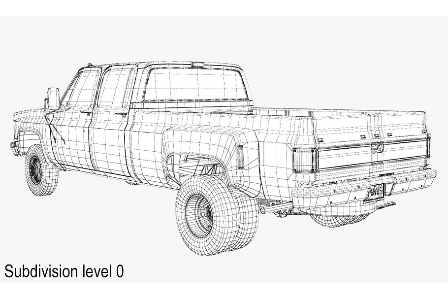 GENERIC 4WD DUALLY PICKUP TRUCK 6 in Vehicles - product preview 17