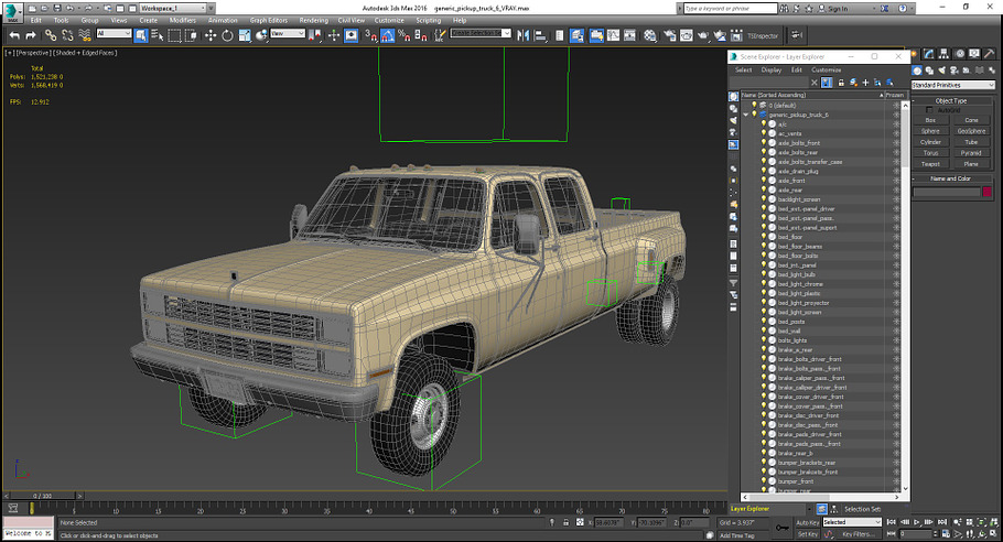 GENERIC 4WD DUALLY PICKUP TRUCK 6 in Vehicles - product preview 19