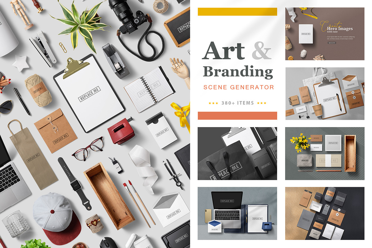 Art & Branding Scene Generator in Scene Creator Mockups - product preview 8