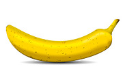 Fresh banana with yellow peel