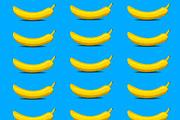 Set of fresh bananas - Illustration