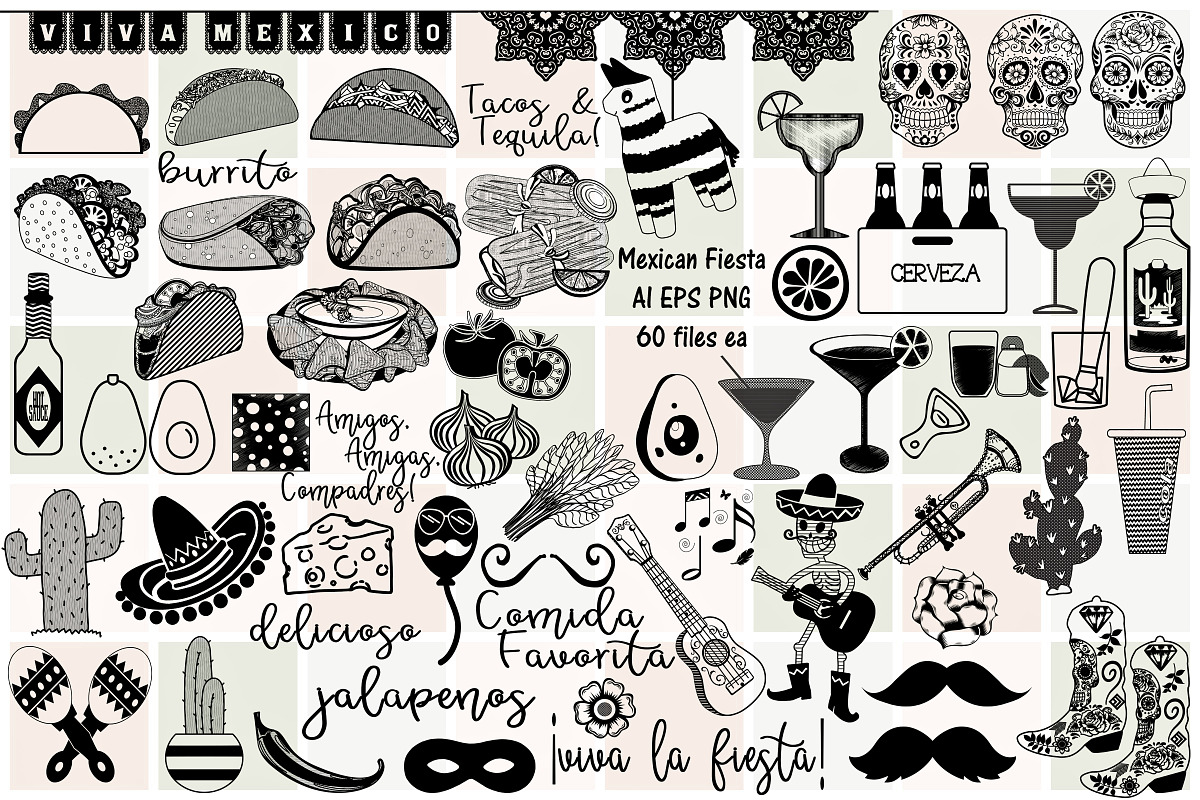 Mexican Fiesta(Cinco de Mayo) Vector in Illustrations - product preview 8