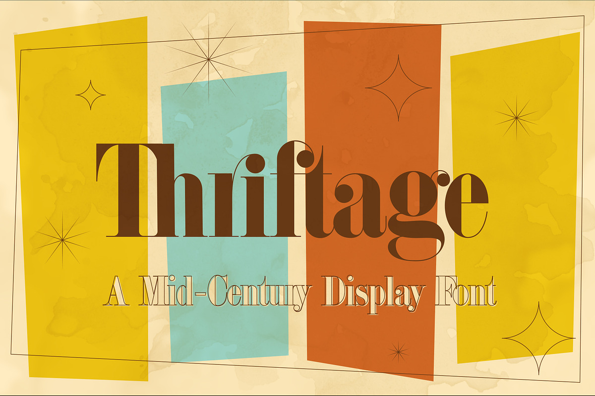 Thriftage Font + Extras in Display Fonts - product preview 8