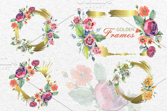 Bouquet spring fairy tale watercolor in Illustrations - product preview 5