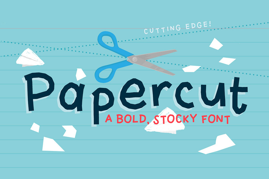 Papercut Font in Display Fonts - product preview 8