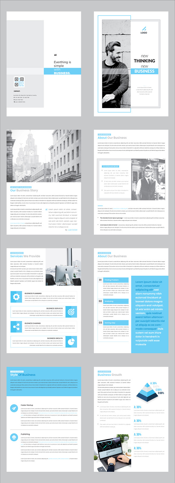 Minimal Business Brochure - 8 Pages in Brochure Templates - product preview 10