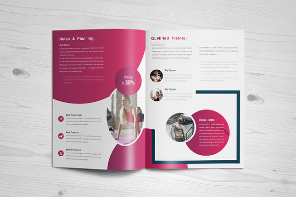 Gymnasium Brochure - 8 Pages in Brochure Templates - product preview 2