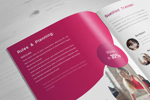 Gymnasium Brochure - 8 Pages in Brochure Templates - product preview 5