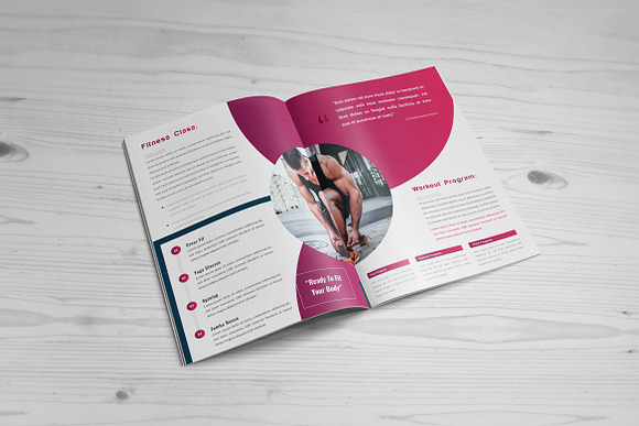 Gymnasium Brochure - 8 Pages in Brochure Templates - product preview 6