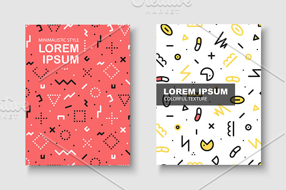 Trendy posters, backgrounds, covers in Illustrations - product preview 2