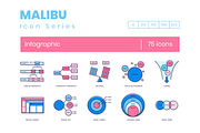 75 Infographic Icons | Malibu