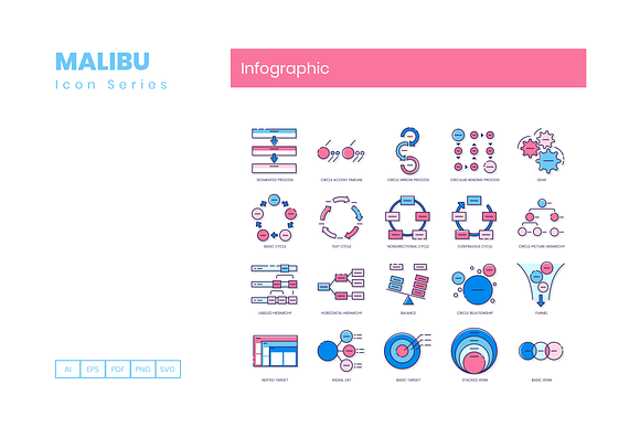 75 Infographic Icons | Malibu in Infographic Icons - product preview 3
