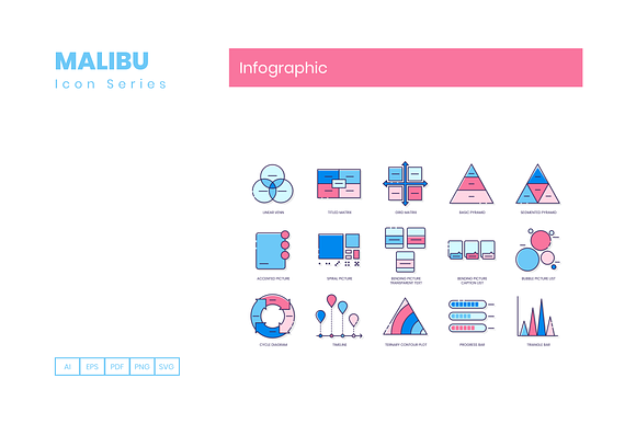 75 Infographic Icons | Malibu in Infographic Icons - product preview 4
